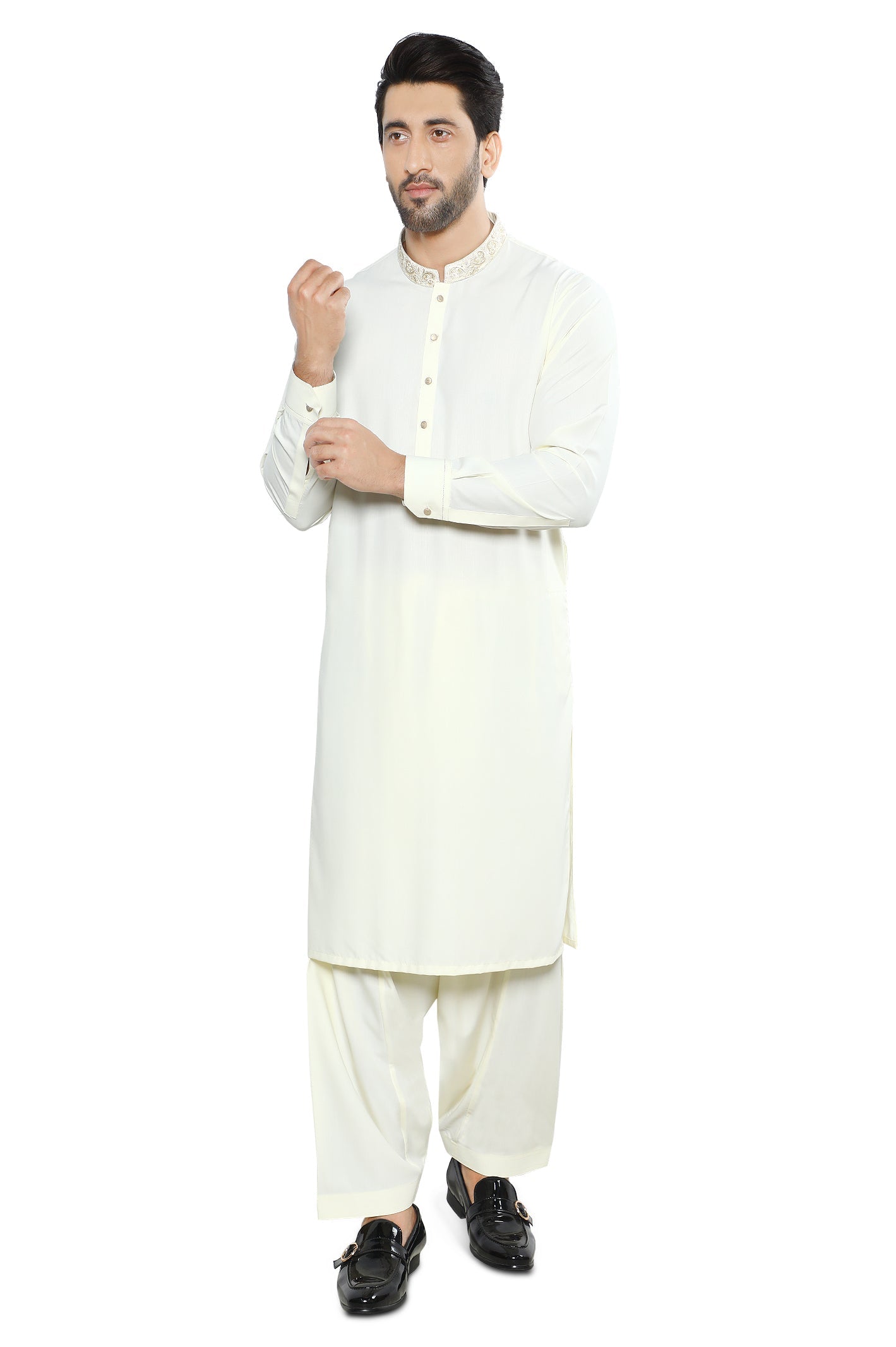 Formal Shalwar Suit for Men SKU: EG3015-CREAM - Diners