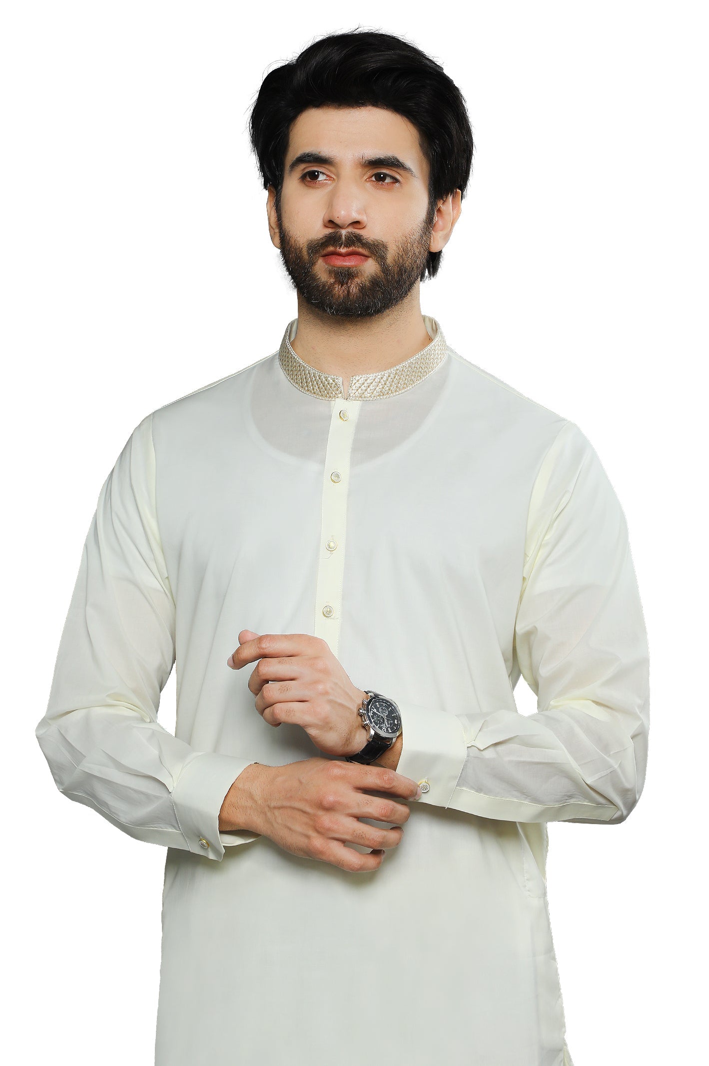 Formal Shalwar Suit for Men SKU: EG3018-CREAM - Diners