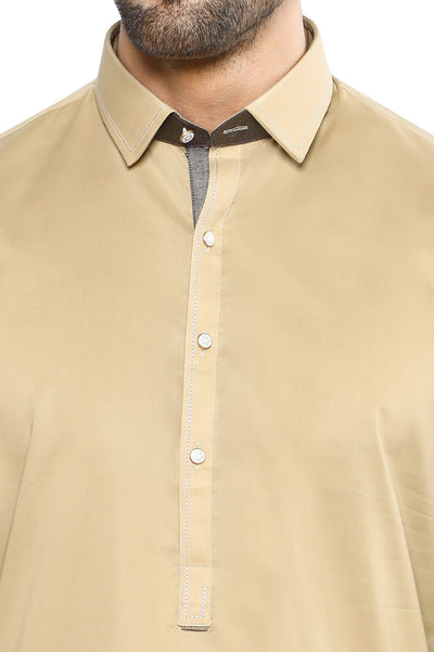 Formal Shalwar Suit for Men SKU: EG3019-BEIDGE - Diners