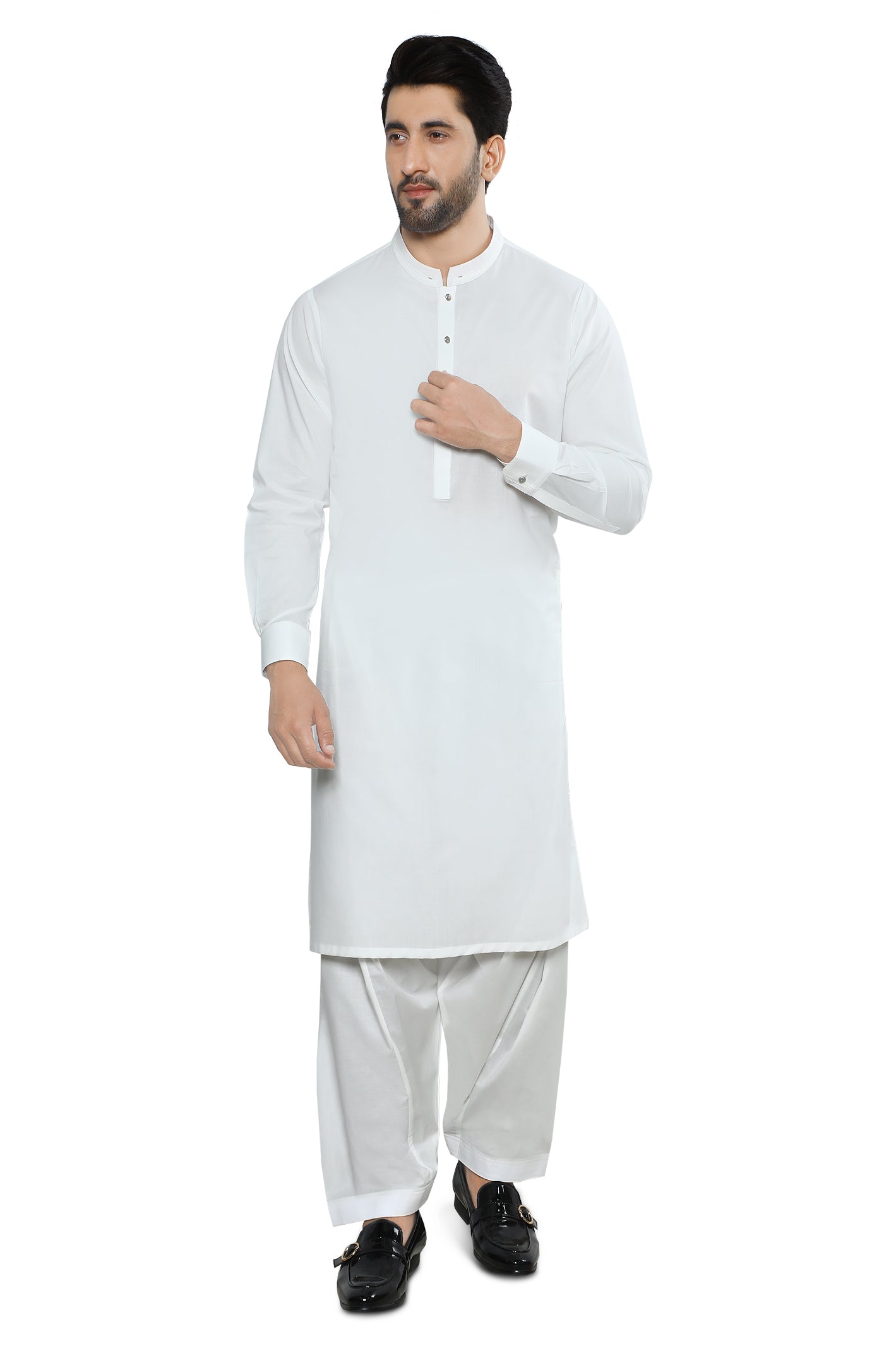 Formal Shalwar Suit for Men SKU: EG3020-OFFWHITE - Diners