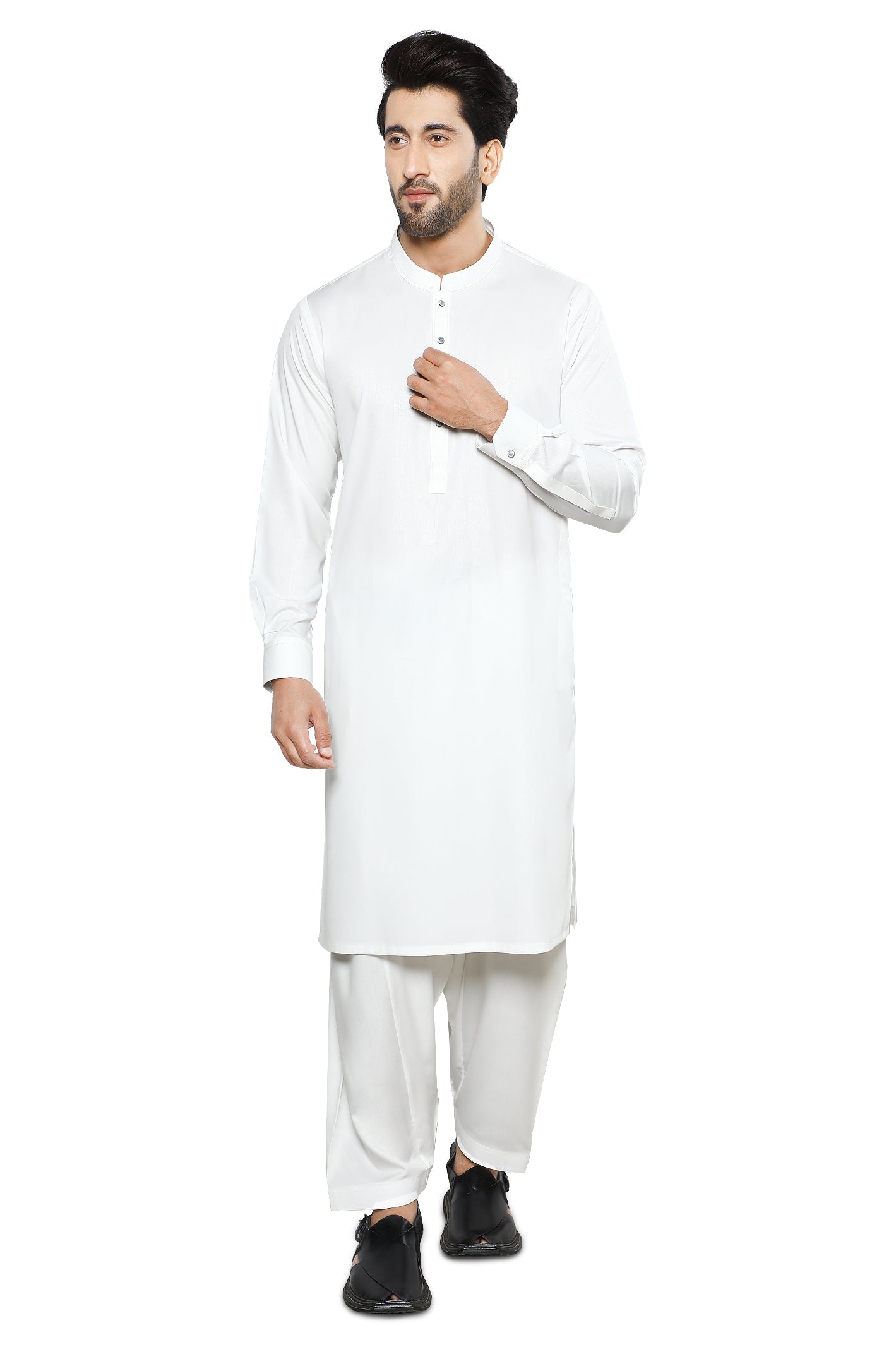 Formal Shalwar Suit for Men SKU: EG3021-OFFWHITE - Diners