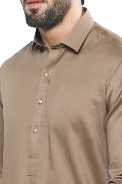Formal Shalwar Suit for Men SKU: EG3022-BEIDGE - Diners