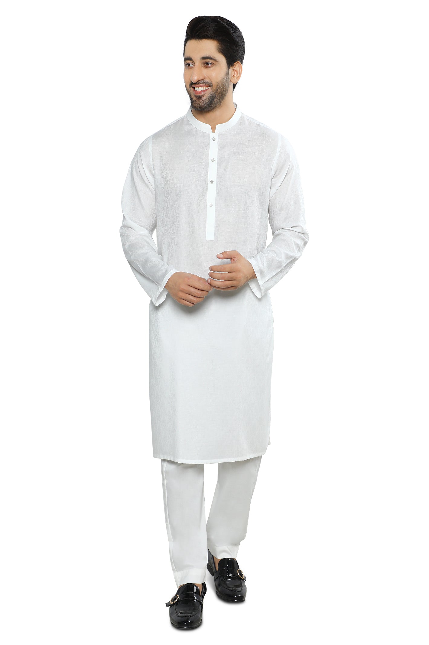 Formal Shalwar Suit for Men SKU: EG3040-OFFWHITE - Diners