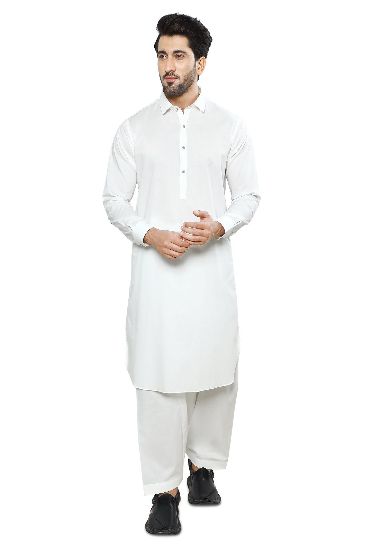 Formal Shalwar Suit for Men SKU: EG3043-OFFWHITE - Diners