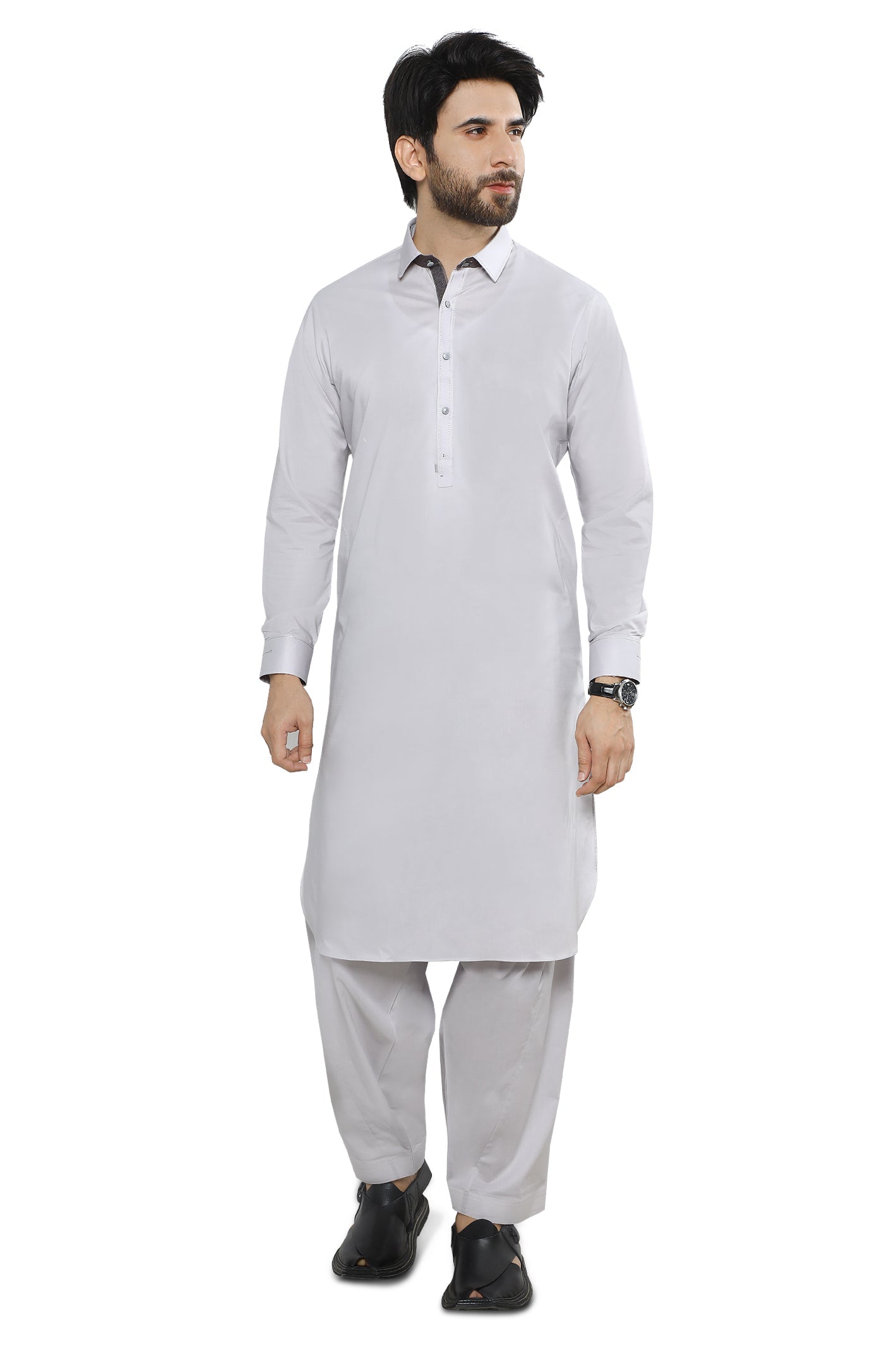 Formal Shalwar Suit for Men SKU: EG3047-GREY - Diners