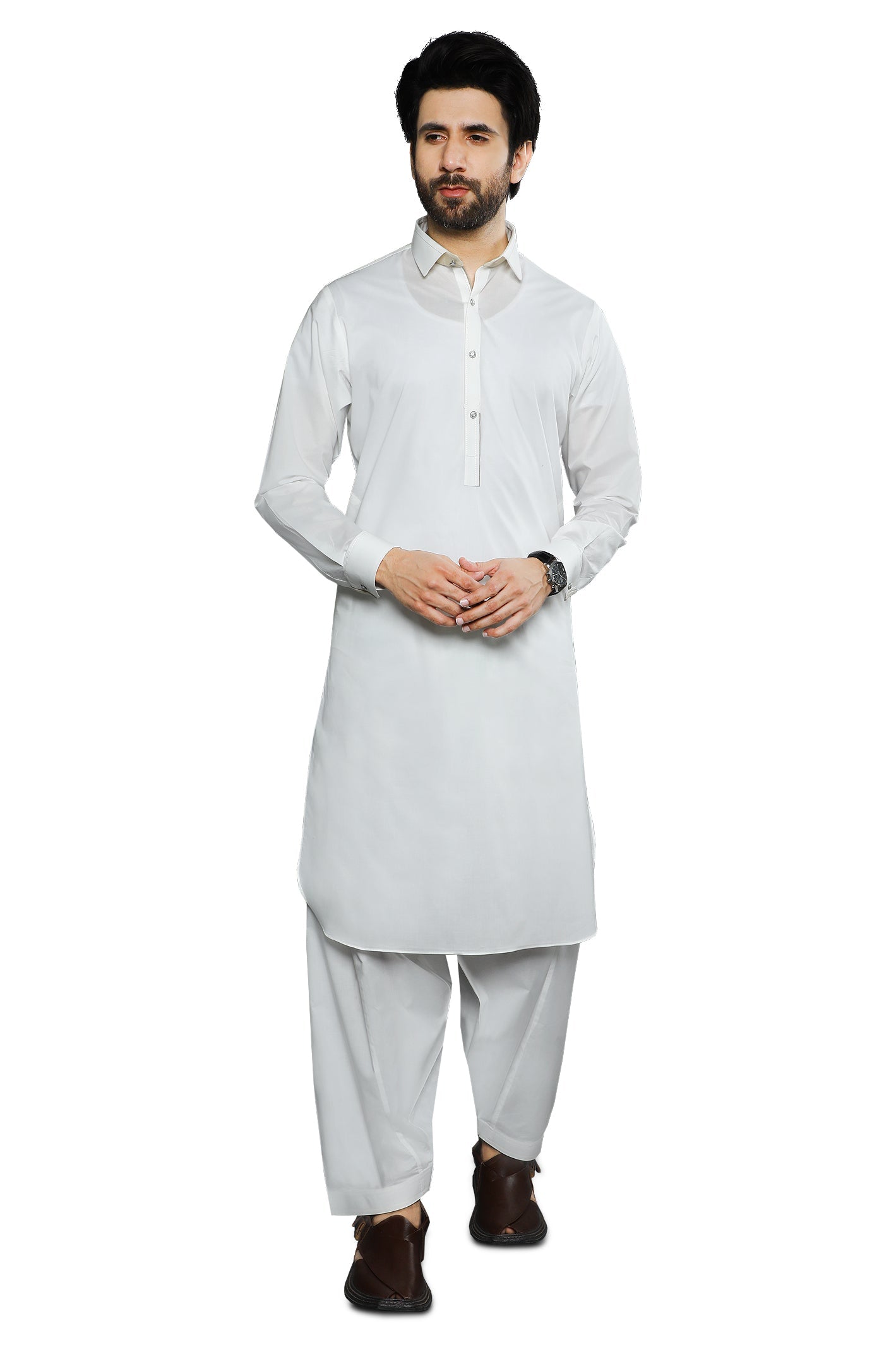 Formal Shalwar Suit for Men SKU: EG3048-CREAM - Diners