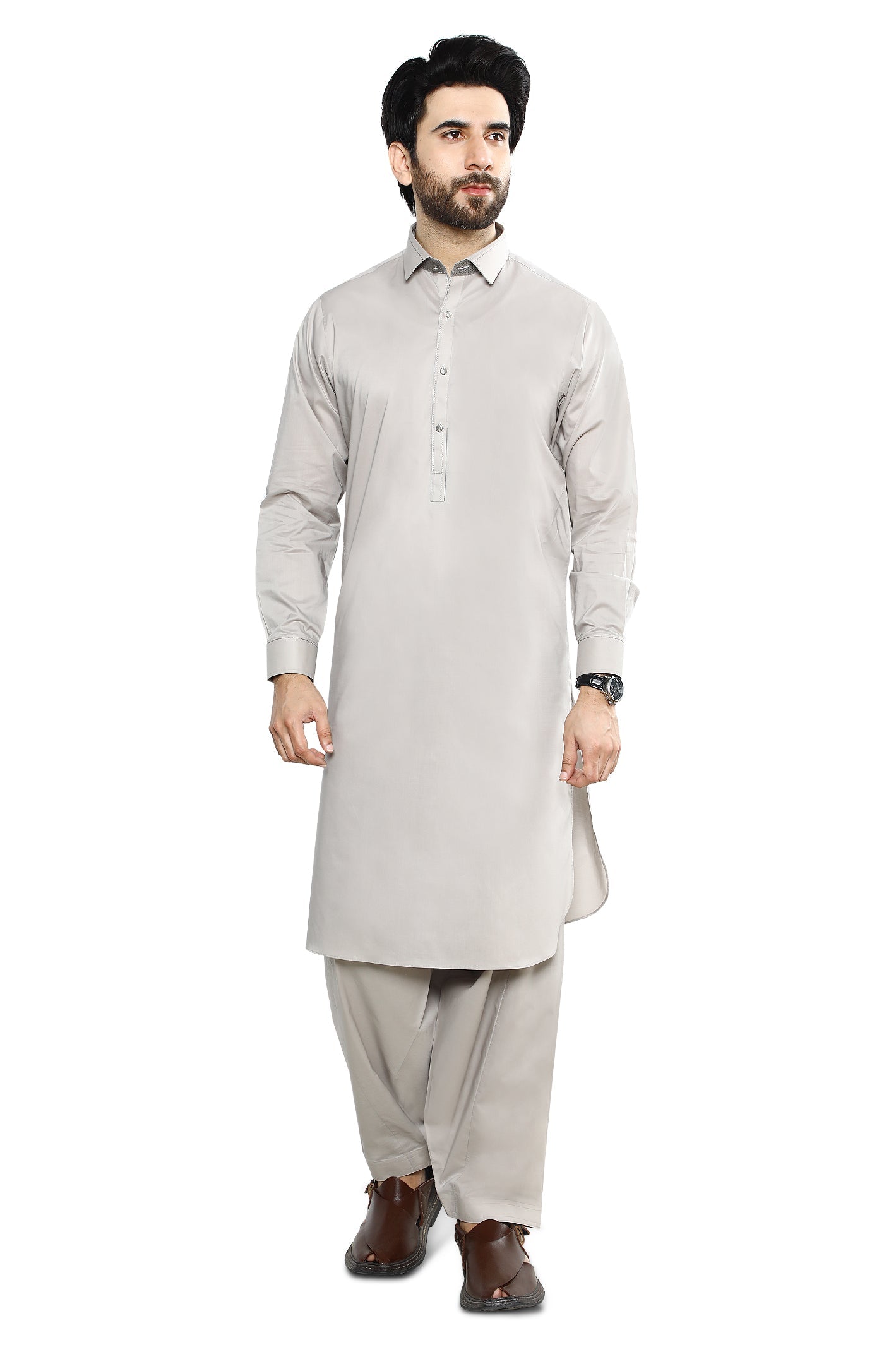 Formal Shalwar Suit for Men SKU: EG3048-GREY - Diners