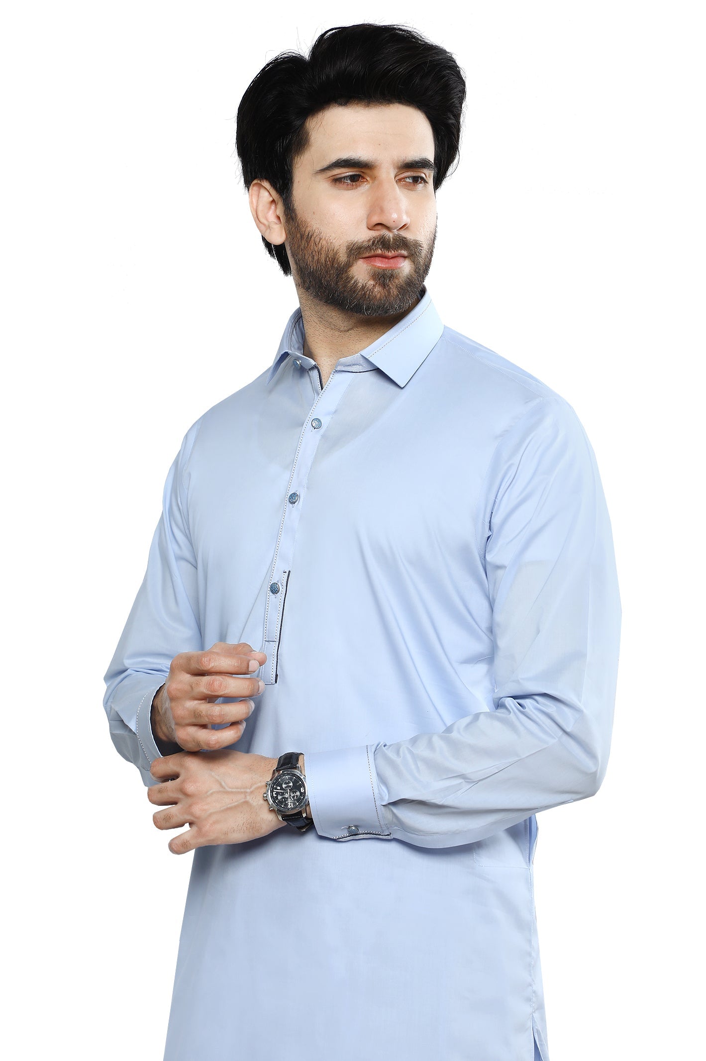 Formal Shalwar Suit for Men SKU: EG3048-SKY BLUE - Diners