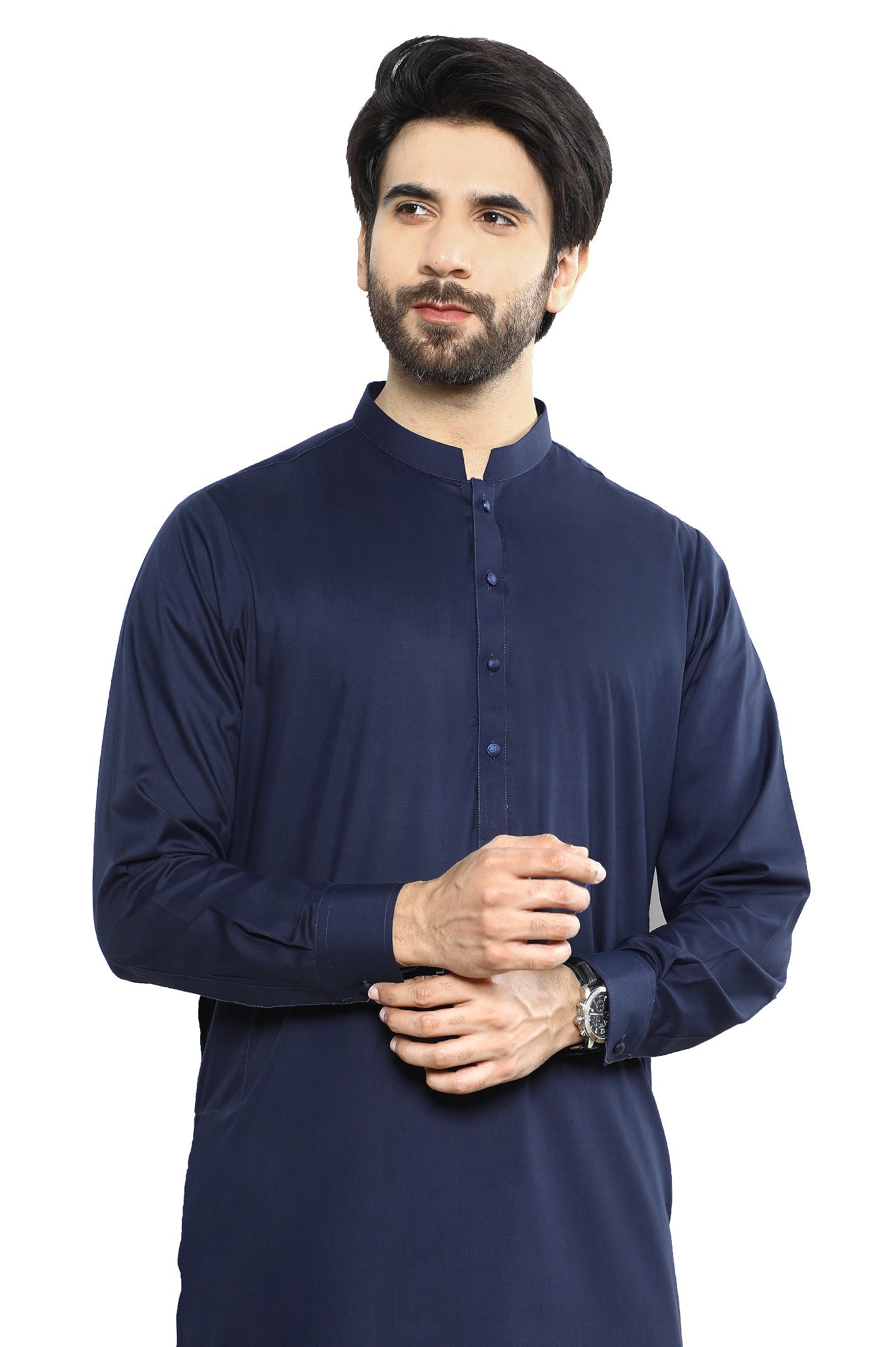 Formal Shalwar Suit for Men SKU: EG3052-N-BLUE - Diners