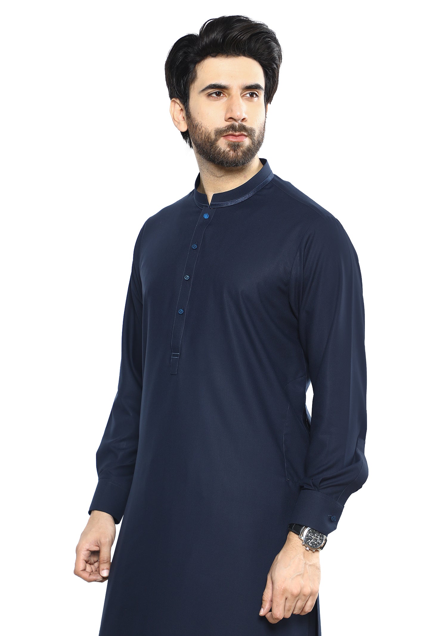 Formal Shalwar Suit for Men SKU: EG3057-N-BLUE - Diners