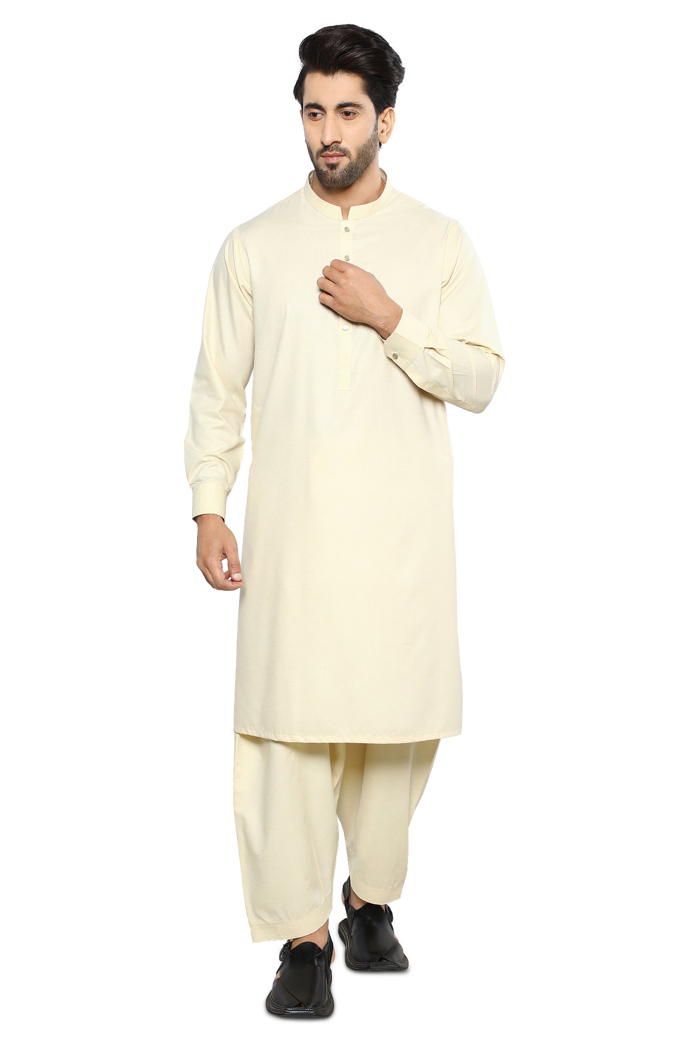 Formal Shalwar Suit for Men SKU: EG3059-CREAM - Diners