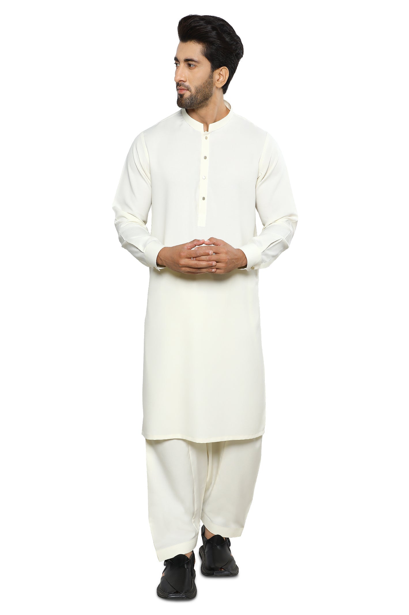 Formal Shalwar Suit for Men SKU: EG3060-CREAM - Diners