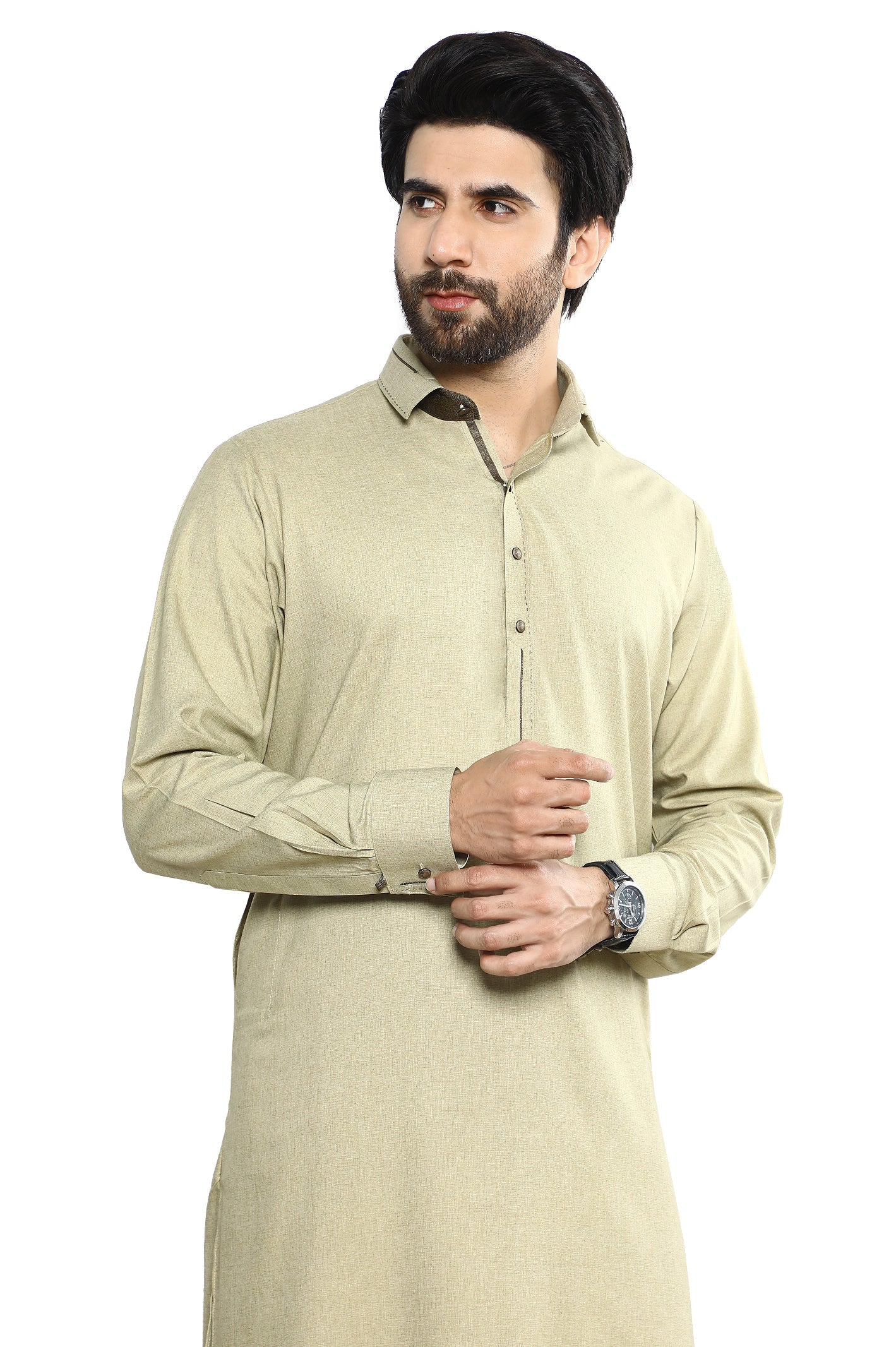 Formal Shalwar Suit for Men SKU: EG3061-BEIDGE - Diners