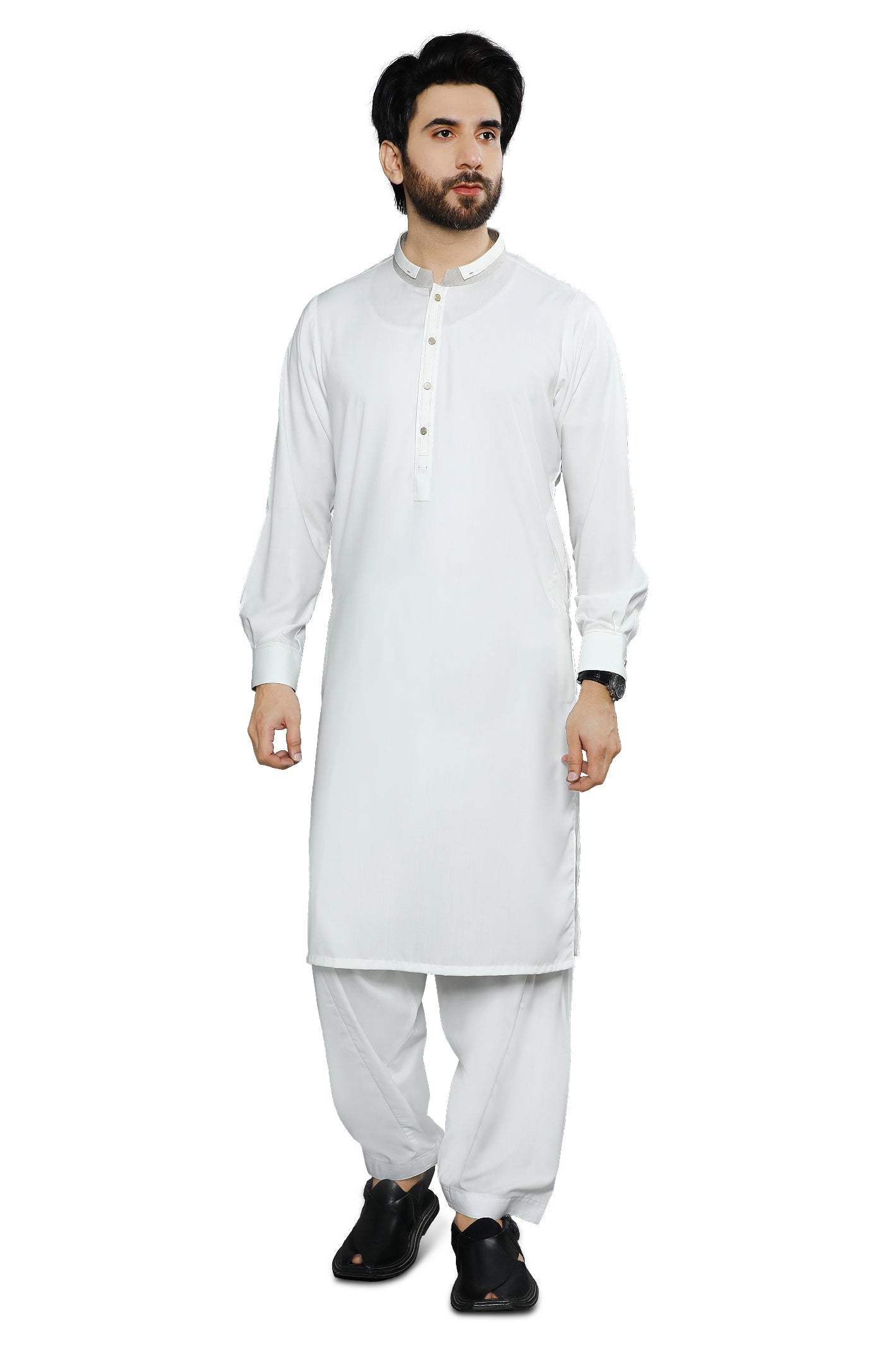 Formal Shalwar Suit for Men SKU: EG3063-OFFWHITE - Diners