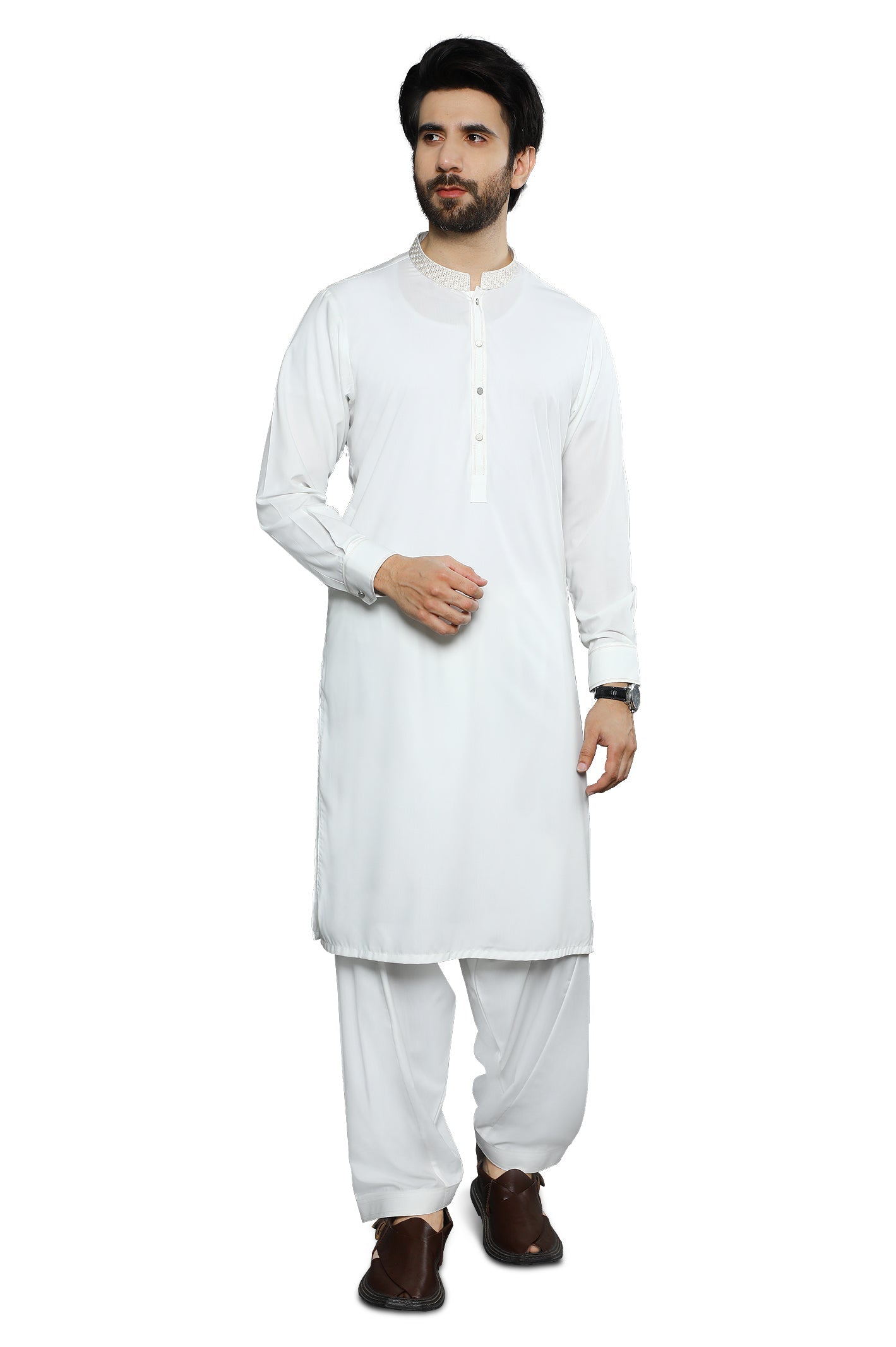 Formal Shalwar Suit for Men SKU: EG3065-OFFWHITE - Diners
