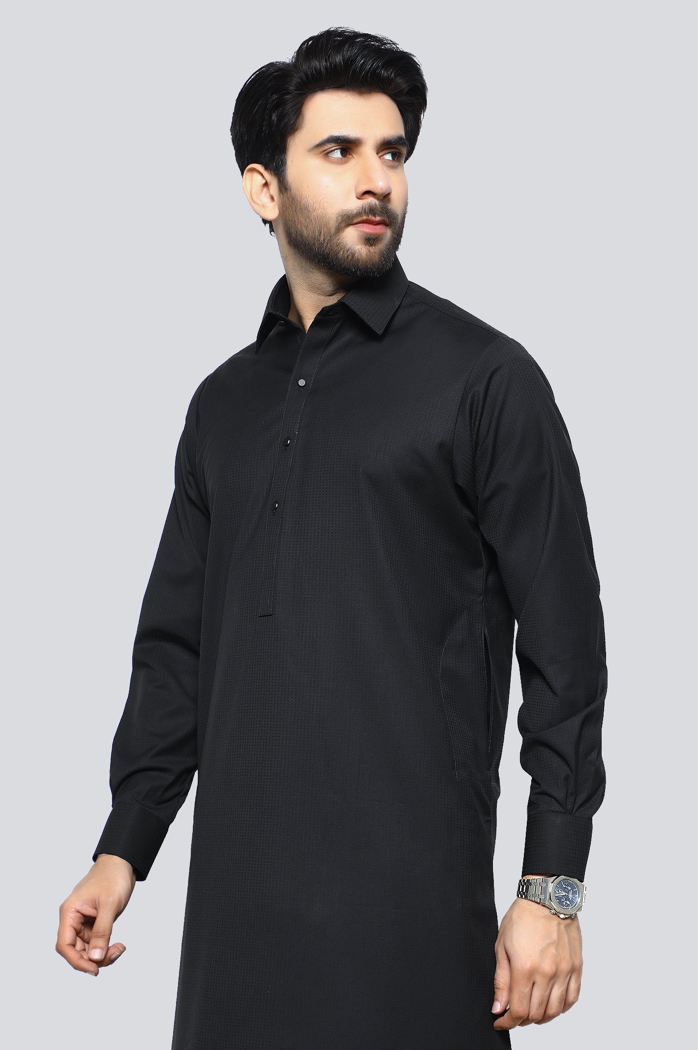 Black Wash & Wear Shalwar Kameez – Diners Pakistan