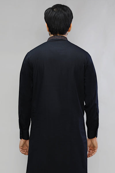 Black Cotton Shalwar Kameez - Diners