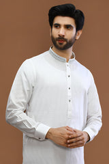 White Cotton Shalwar Kameez - Diners