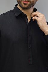 Charcoal Cotton Shalwar Kameez - Diners