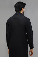 Charcoal Cotton Shalwar Kameez - Diners