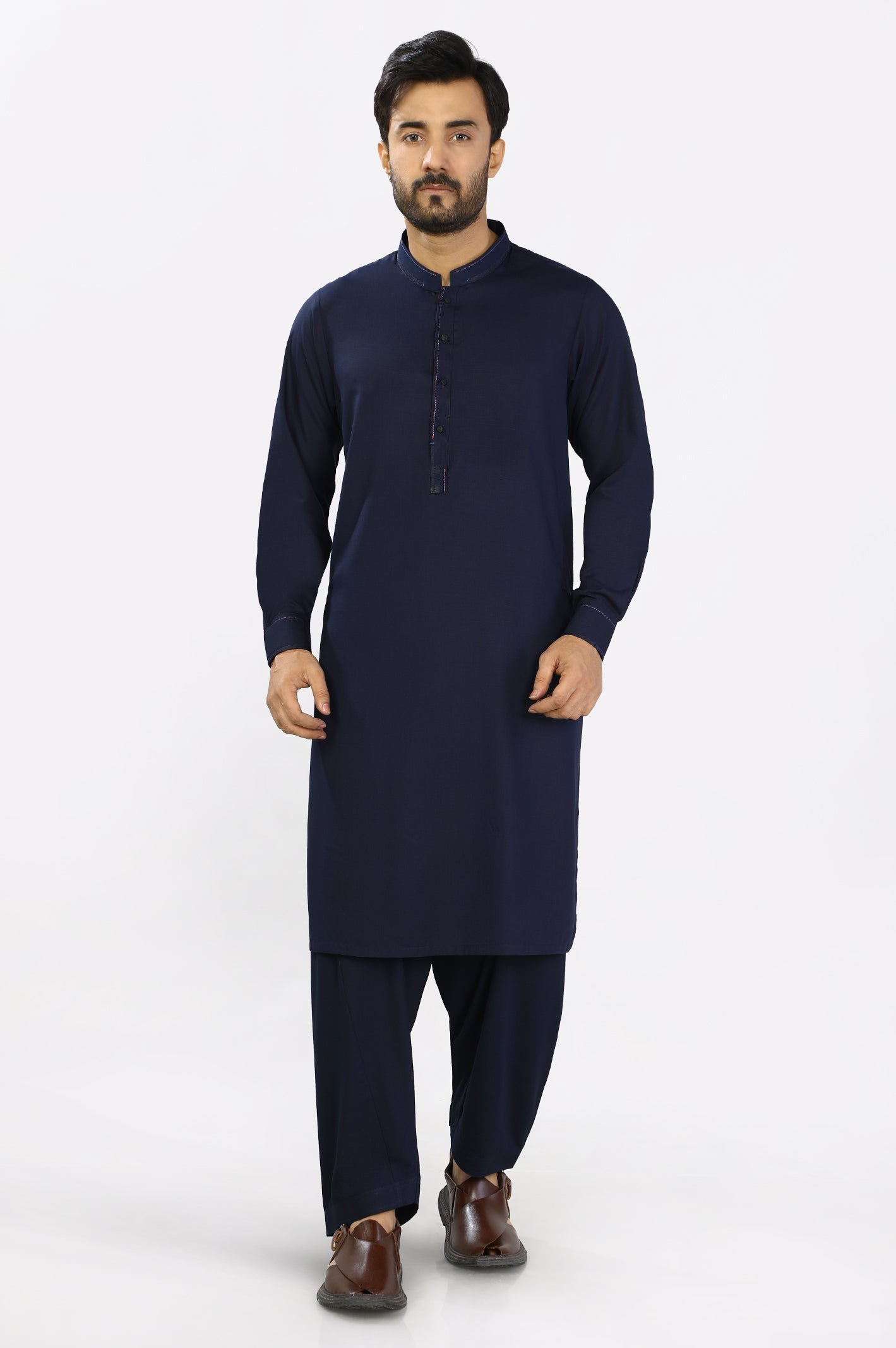 Navy Blue Formal Shalwar Kameez From Diners