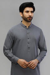 Grey Wash & Wear Shalwar Kameez - Diners