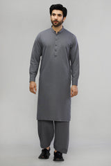 Grey Wash & Wear Shalwar Kameez - Diners
