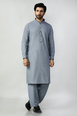 Grey Wash & Wear Shalwar Kameez - Diners