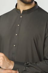 Dark Green Wash & Wear Shalwar Kameez - Diners