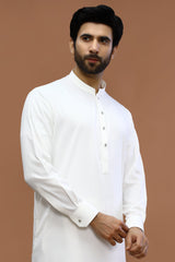 Premium Off White Wash & Wear Shalwar Kameez - Diners