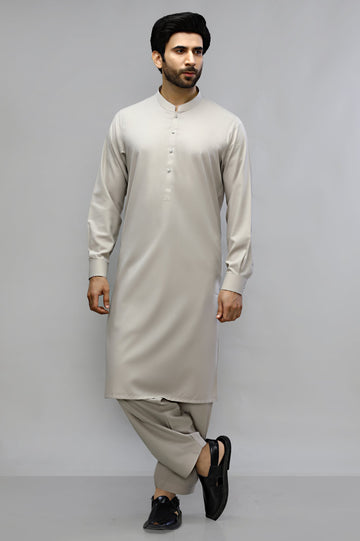 Beige Wash & Wear Shalwar Kameez - Diners