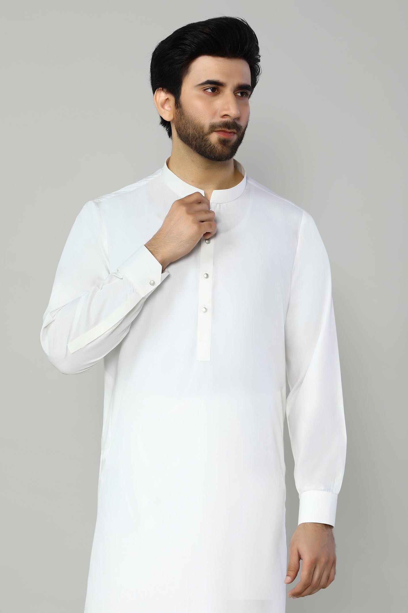 Offwhite Wash & Wear Shalwar Kameez - Diners