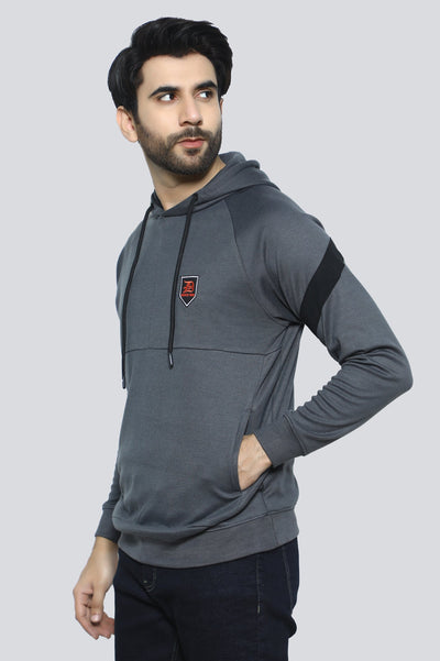 Men's Pullover Charcoal Hoodie