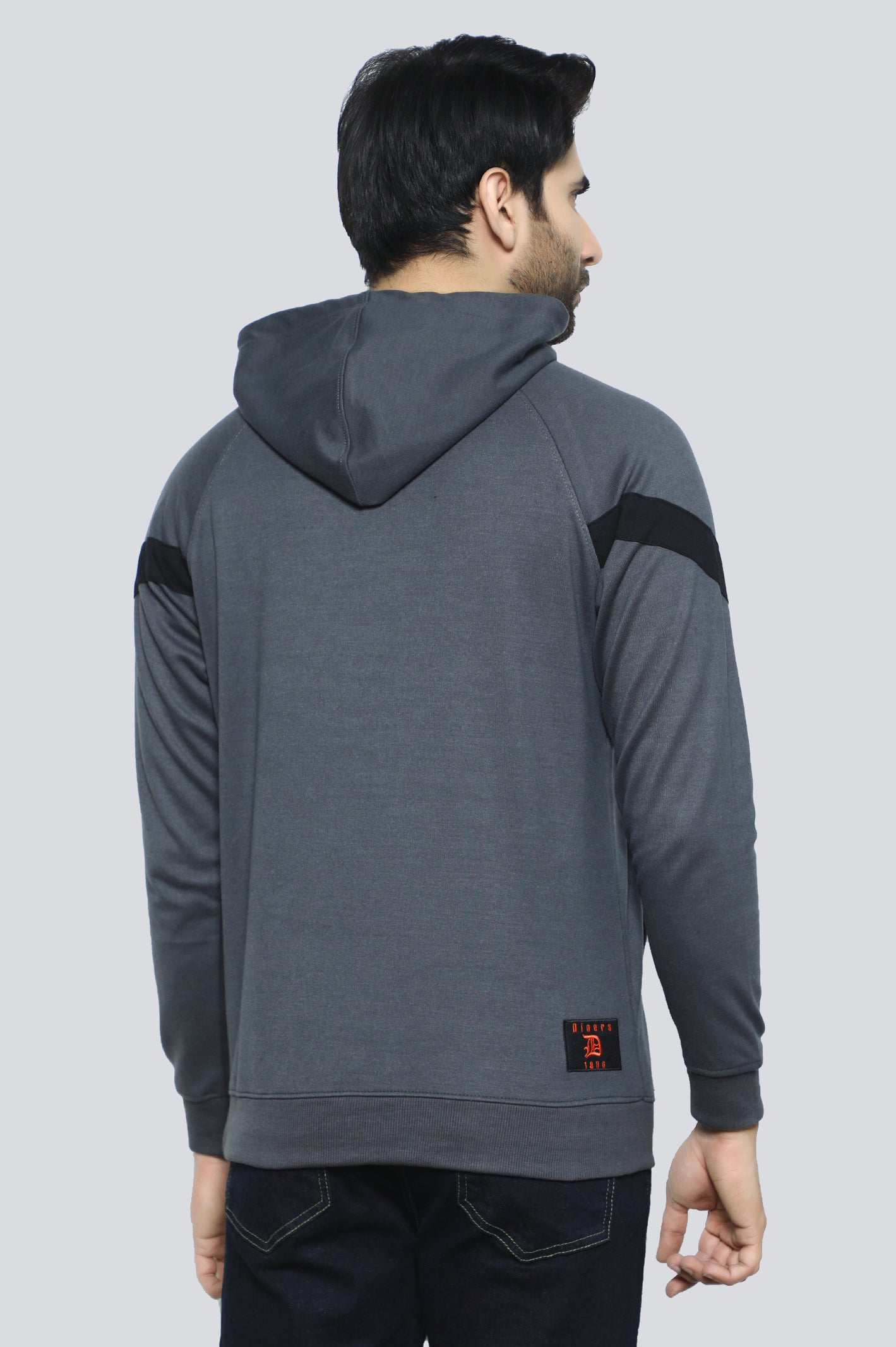 Pullover Charcoal Hoodie for Men's