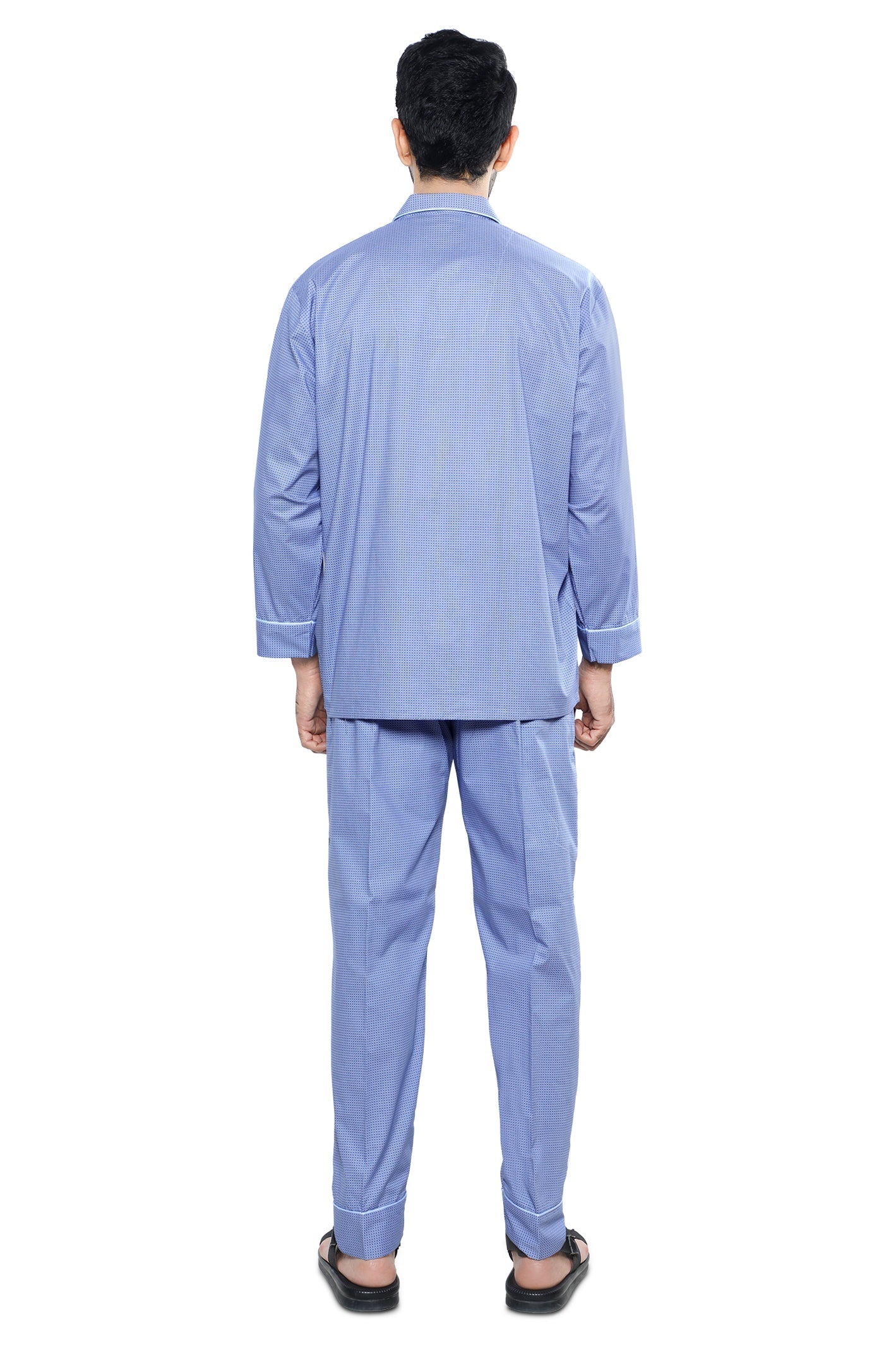 Diner's Night Suit for Men SKU: FNS007-BLUE - Diners