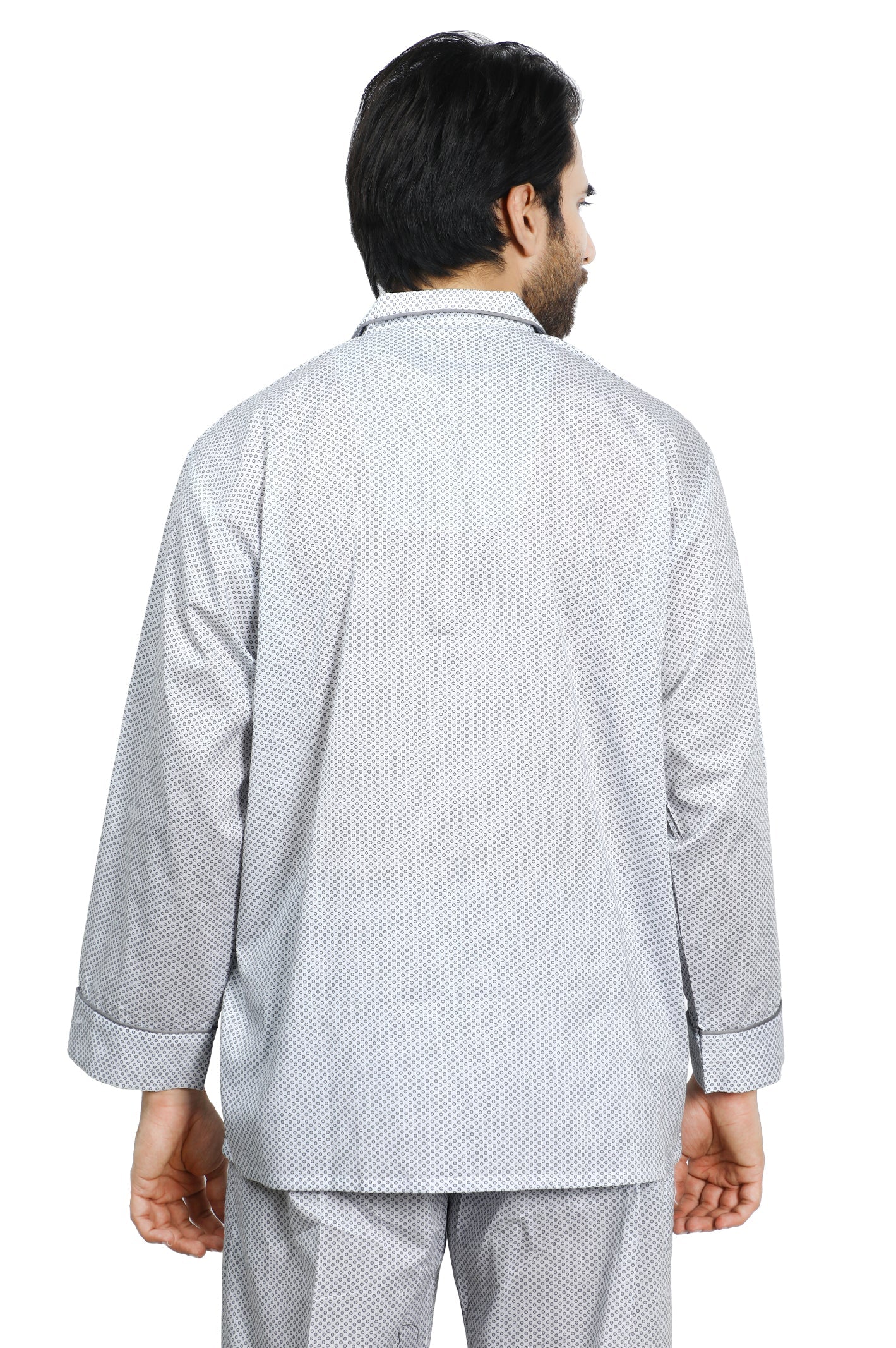 Diner's Night Suit for Men SKU: FNS009-WHITE - Diners