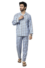 Diner's Night Suit for Men SKU: FNS014-L-BROWN - Diners