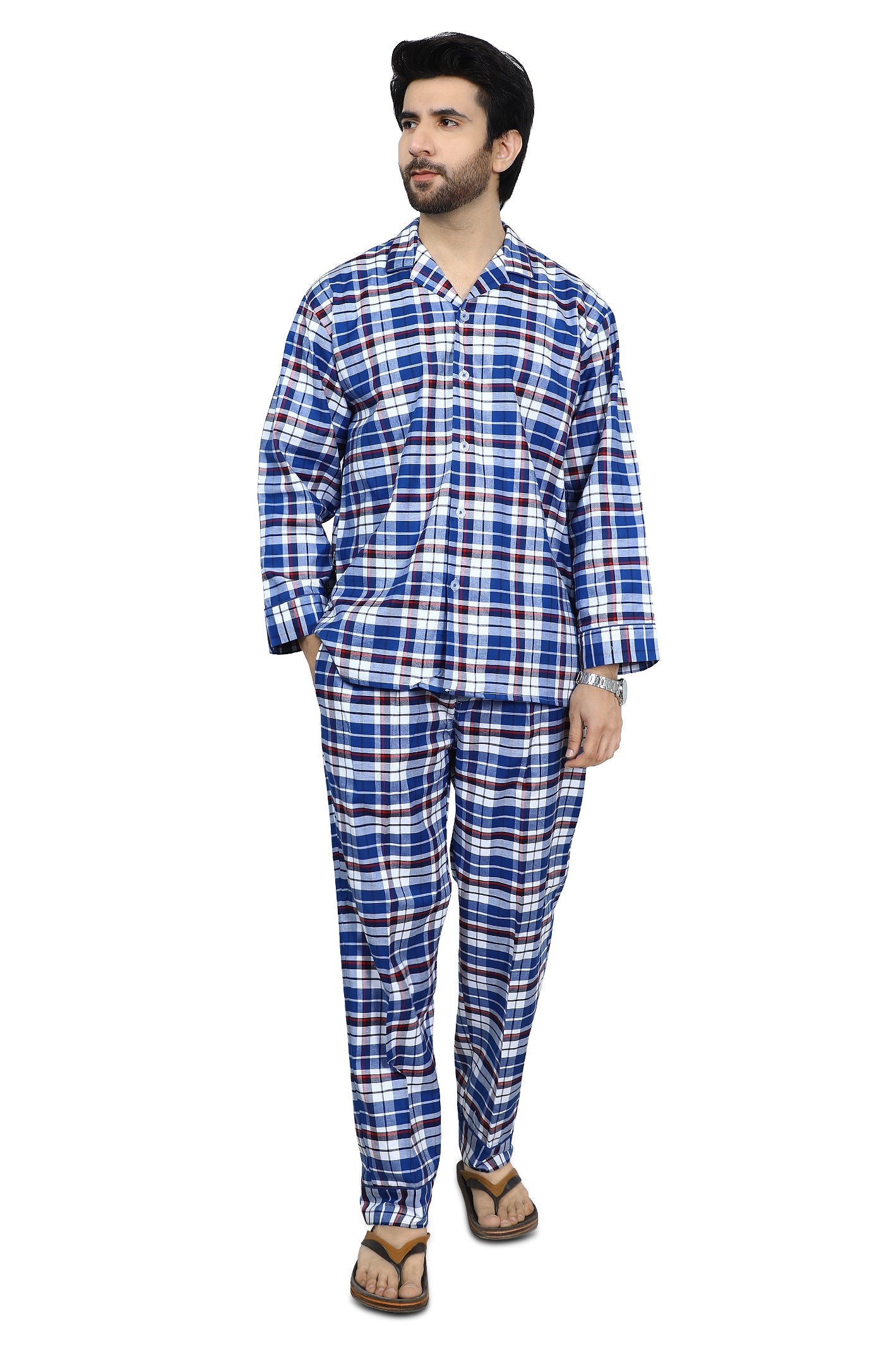 Diner's Night Suit for Men SKU: FNS017-MULTI - Diners
