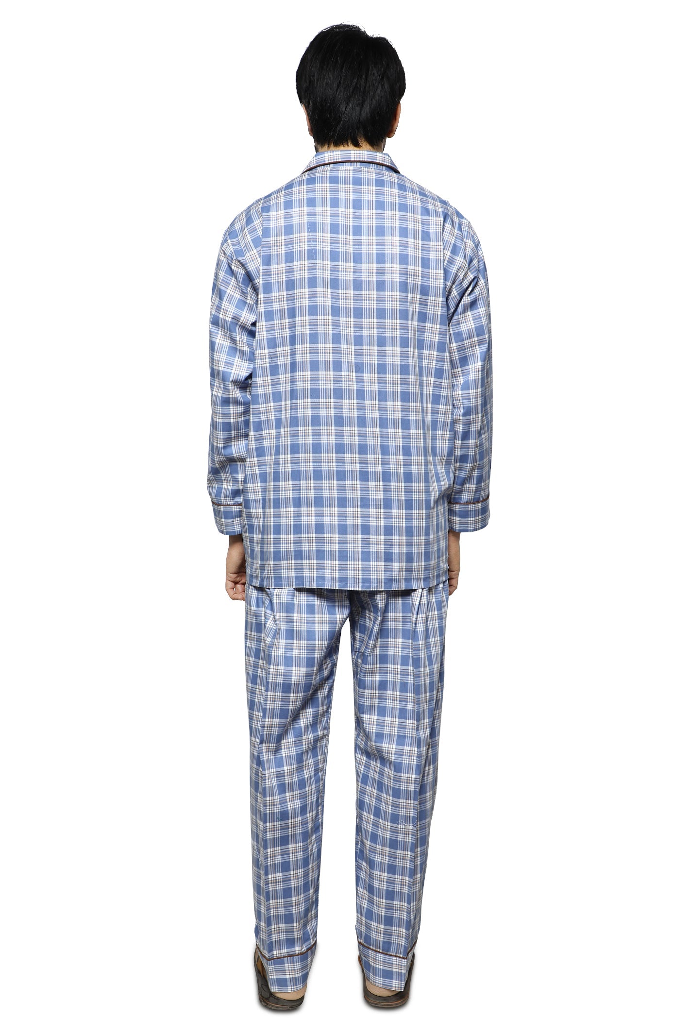 Diner's Night Suit for Men SKU: FNS021-BLUE - Diners
