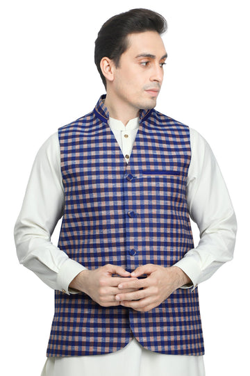 Waist coat For Men SKU: GA3136-ORANGE - Diners