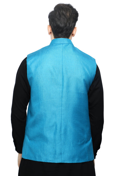 Waist coat For Men SKU: GA3391-TEAL - Diners