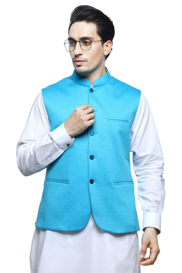 Waist coat For Men SKU: GA3415-TEAL - Diners
