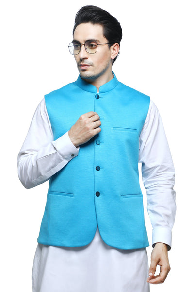 Waist coat For Men SKU: GA3415-TEAL - Diners