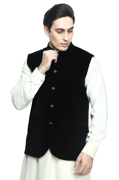 Waist coat For Men SKU: GA3417-BLACK - Diners