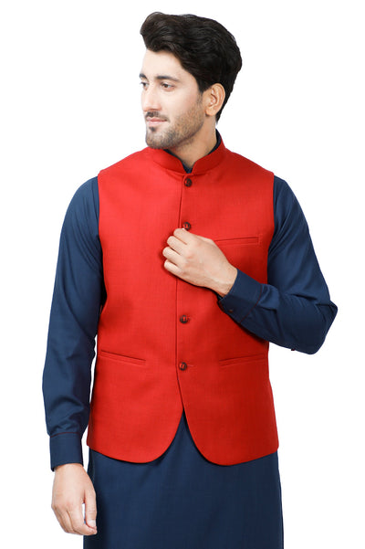 Waist coat For Men SKU: GA3424-RED - Diners