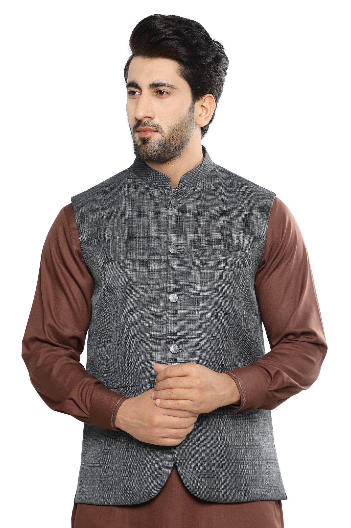 Waist coat For Men SKU: GA3491-GREY - Diners
