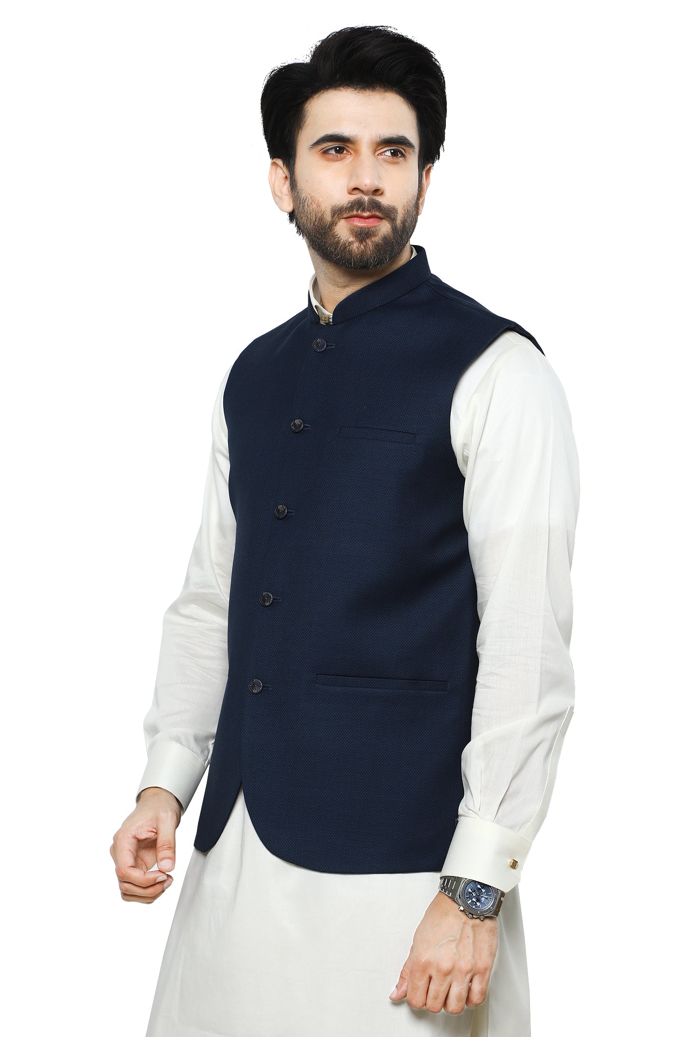 Waist coat For Men SKU: GA3509-D-BLUE - Diners