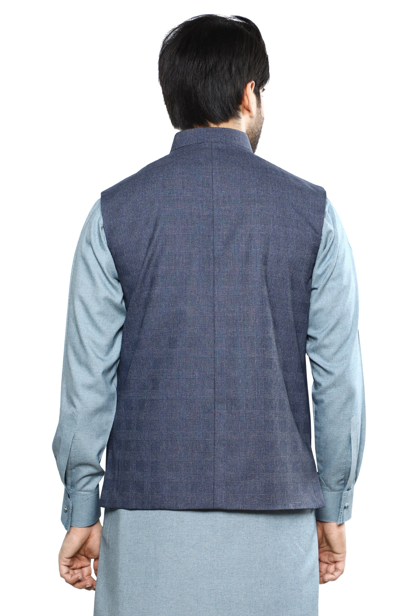 Waist coat For Men SKU: GA3517-BLUE - Diners