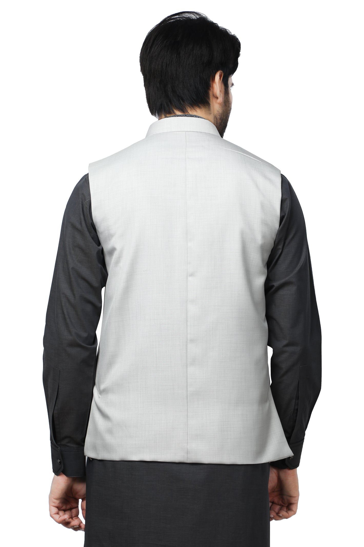 Waist coat For Men SKU: GA3525-L-GREY - Diners