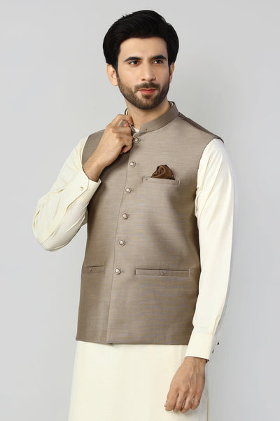 Fawn Premium Waistcoat For Men - Diners